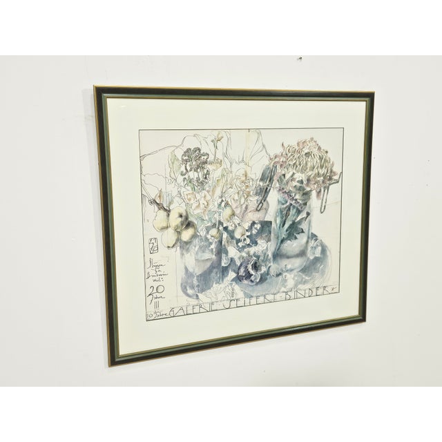 We offer a unique, collectible print by the distinguished German draftsman, printmaker, and poster artist Horst Janssen...