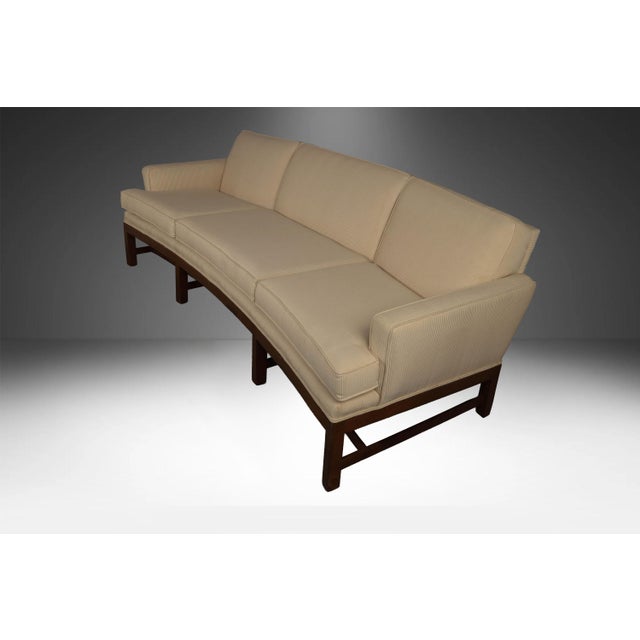 Mid-Century Curved Sofa in the Style of Johannes Andersen for Trensum Möbelfabrik For Sale - Image 14 of 17