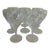 Vintage Josair Crystal Water Goblets, Set of 8 For Sale