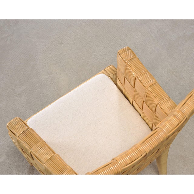 Set of Twelve John Hutton Donghia Block Island Cane Dining Chairs For Sale - Image 15 of 18