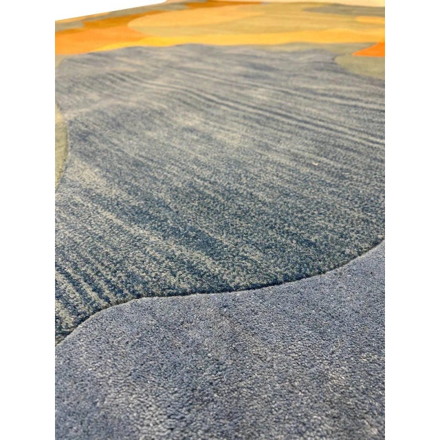 2020s Fine Hand Tufted Abstract Rug For Sale - Image 9 of 12