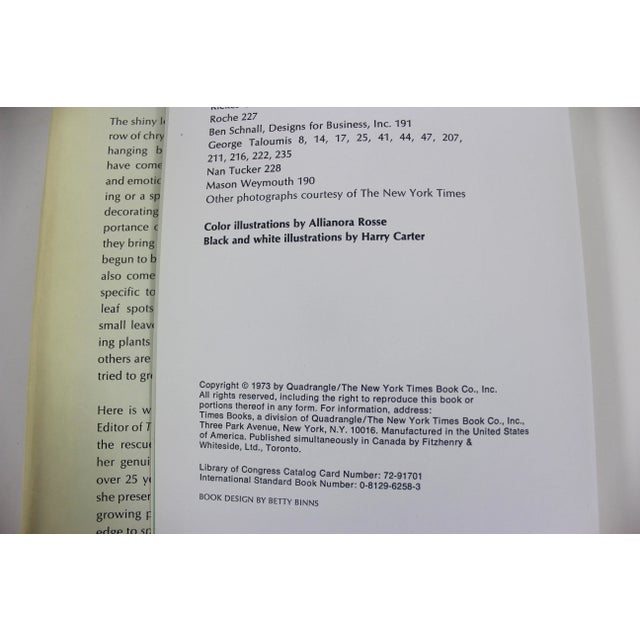 Paper 1973 the New York Times Book of House Plants by Joan Lee Faust Book For Sale - Image 7 of 9