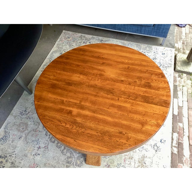 Brutalist Oak Coffee Table, 1970 For Sale - Image 4 of 6