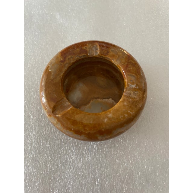 1960s Earth Tone Marble or Onyx Catchall For Sale - Image 4 of 4