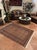 Abstract Rustic Bokhara Brown/Beige Hand Knotted Wool Rug For Sale - Image 3 of 9