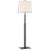 2020s Ray Booth for Visual Comfort Signature Cadmus Medium Adjustable Floor Lamp in Antique Brass with Linen Shade For Sale - Image 5 of 5