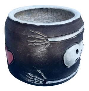 Vintage Figurative Studio Pottery Bowl