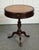 Vintage Side Table with Leather Top For Sale - Image 3 of 12