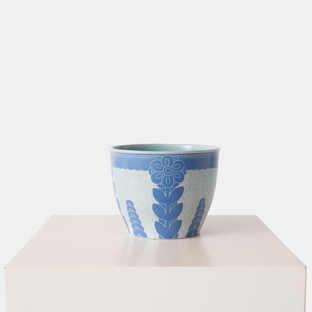 Vase by Josef Ekberg for Gustavsberg Sweden, 1919 A handmade blue vase by Josef Ekberg for Gustavsberg. Each piece is...
