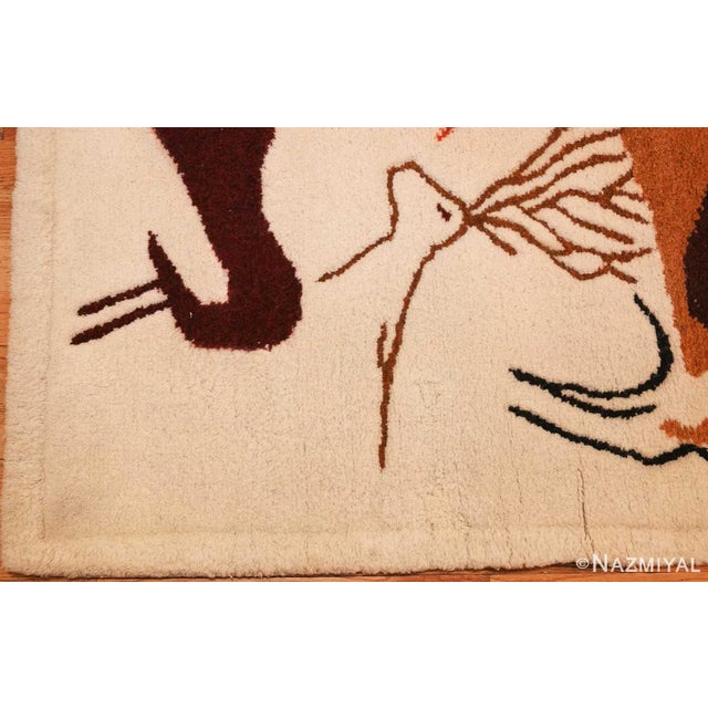 Vintage Art Deco Ecuadorian Rug by Olga Fisch, Origin: Ecuador, Circa: Mid-Twentieth Century
