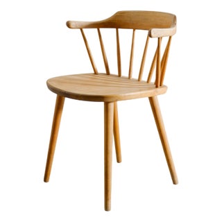 Mid-Century Swedish Wooden Småland Dining Chair by Yngve Ekström, 1950s For Sale