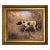 On Point English Pointer Oil Painting Print on Canvas in Wide Antiqued Gold Frame- a 16" X 20" Framed to 24" X 26" For Sale - Image 4 of 4
