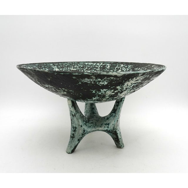 Mid-Century Modern Vintage French Ceramic Bowl by Jacques Blin, 1950s For Sale - Image 3 of 18