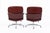 2010s Pair Eames Herman Miller Time Life Lobby Red Leather Office Chairs For Sale - Image 5 of 13