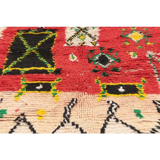 Late 20th Century Vintage Boujad Moroccan Rug, 03'08 X 07'07 For Sale - Image 5 of 10