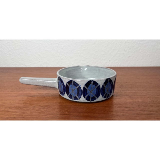 Mid-Century Modern Danish Studio Pottery Bowl with Handle by Zoltan Kiss Keramik, 1960s For Sale - Image 6 of 18