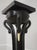 Art Deco Art Deco Swan Carved Black Lacquer Pedestal For Sale - Image 3 of 10