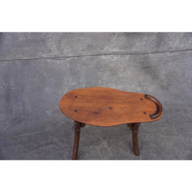 Late 19th Century Late 19th Century attributed to Fischel Thonet Shoe Stool For Sale - Image 5 of 8