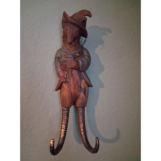 Wall Hunting Black Forest Fox, 1960s For Sale - Image 11 of 11