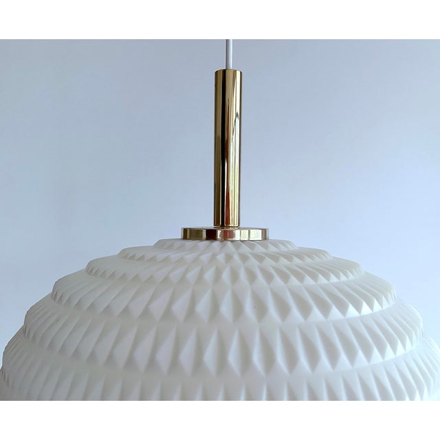 White Vintage Space Age Pendant Light from Erco, 1950s For Sale - Image 8 of 18
