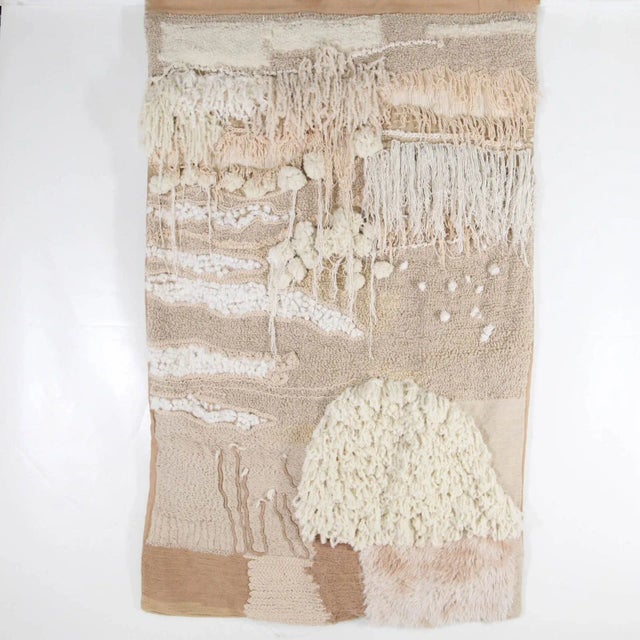 Large Textile Tapestry in Wool For Sale - Image 11 of 12