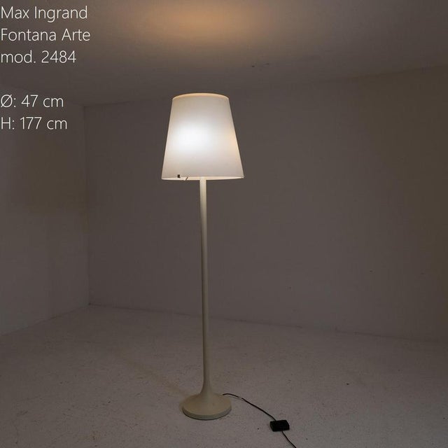 Metal Mod. 2484 Floor Lamp by Max Ingrand for Fontana Arte, Italy, 1950s For Sale - Image 7 of 9