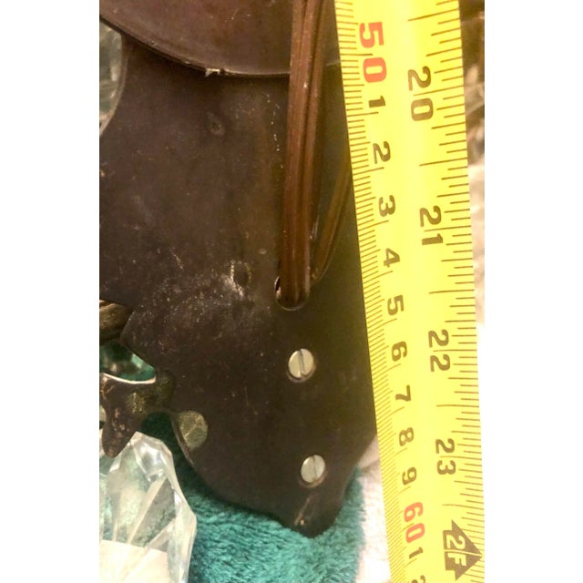 Large 9 Light Crystal Sconces - a Pair For Sale - Image 10 of 10