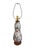 Substantial and elegant pair of 26-inch vintage porcelain table lamps featuring richly layered chinoiserie-inspired floral...