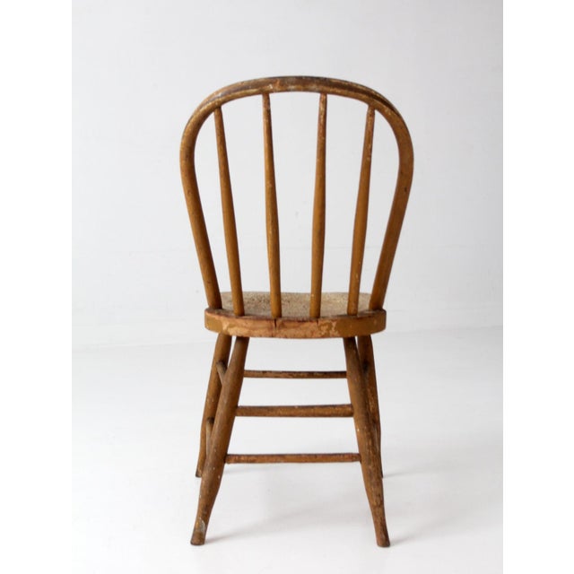 Antique Windsor Farmhouse Chair For Sale - Image 9 of 18