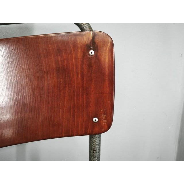 Dutch Industrial Plywood 106 Chairs from Gispen, 1960s, Set of 6 For Sale - Image 18 of 18