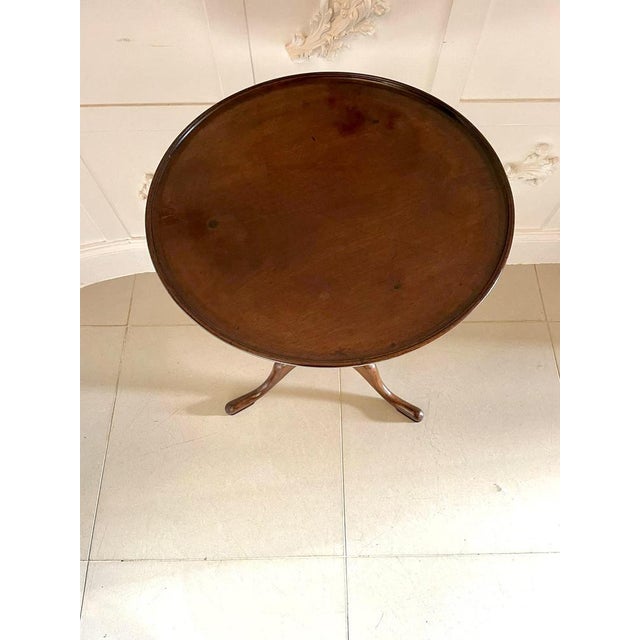 Antique George III Mahogany Circular Table, 1800 For Sale - Image 4 of 11