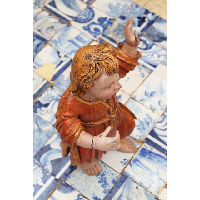 Antique Indo-Portuguese Jesus Christ Child, 17th Century For Sale - Image 13 of 18