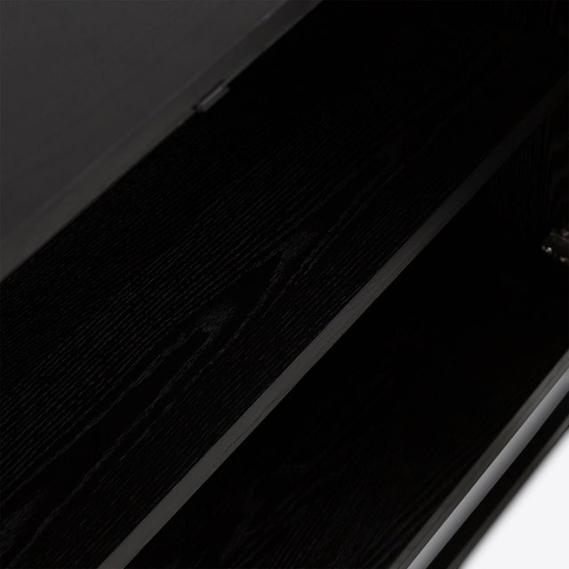 Wood York Ebonised Oak Sideboard from Pure White Lines For Sale - Image 7 of 11