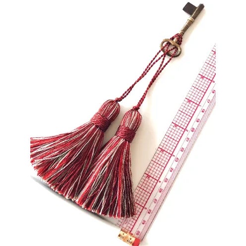 Petite Red Tassels - a Pair For Sale - Image 4 of 10
