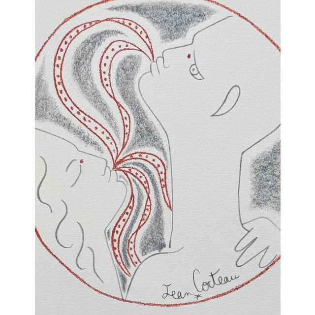 Jean Cocteau, Couple of Fauns, Lithograph For Sale - Image 6 of 7