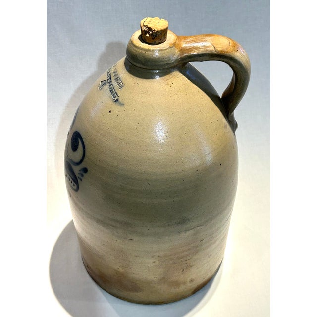 Mid 19th Century Extremely Rare Has Original Cork 4-Gallon F. P. Goold Brantford Pottery Jug For Sale In Phoenix - Image 6 of 17