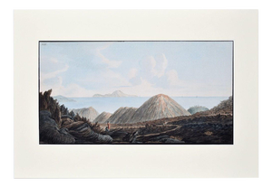 Pietro Fabris, Landscape Campi Phlegraei, Plate XIII, View of Capri, Etching