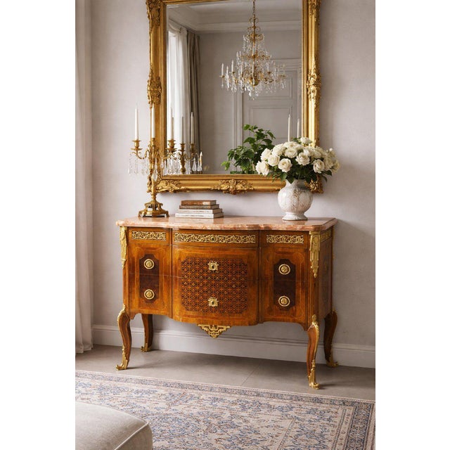Period: 19th century Style: Napoleon 3rd Condition: Excellent condition Length: 116Height: 94,5Depth: 56 An elegant 19th-...