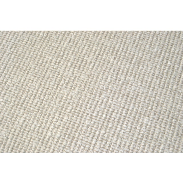 Pair of 1970s McGuire Attributed Bamboo Wood Bouclé Fabric Upholstery Ottomans Mid-Century Modern For Sale - Image 10 of 13