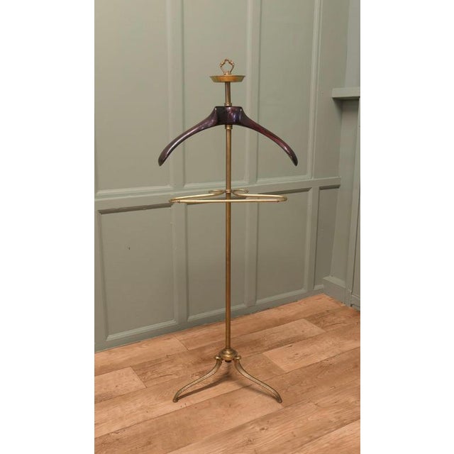 Vintage Brass Gents Valet, 1930 For Sale - Image 4 of 6