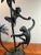 Hollywood Regency Vintage Maitland Smith Style Monkey and Palm Tree Bronze Candelabra For Sale - Image 3 of 9