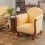 Incredible Art Deco club chair from France, 1920s. Beautiful curved wood frame with scroll details on arms. Newly...
