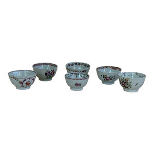 18th Century Qing DynastyPorcelain Tea Cups - Set of 6