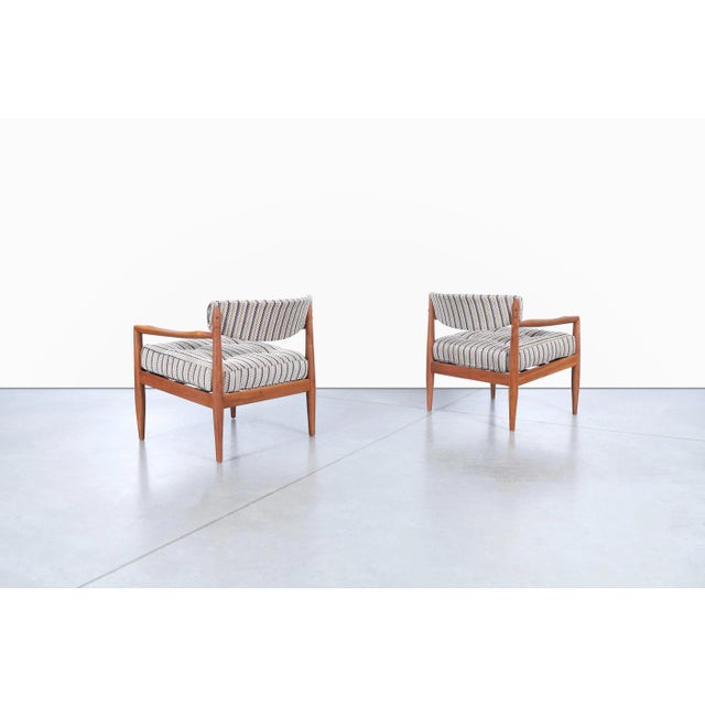 Mid-Century Modern Mid-Century Modern Walnut Lounge Chairs by Adrian Pearsall for Craft Associates, 1960s For Sale - Image 3 of 12