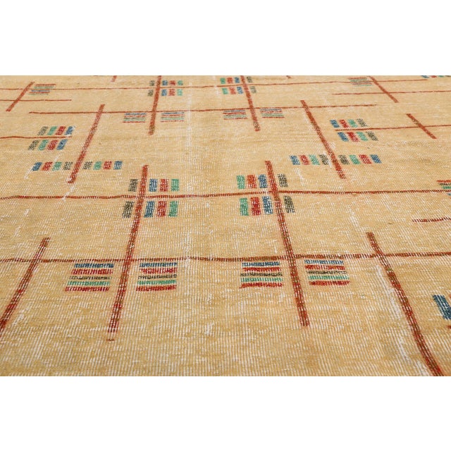 Mid 20th Century Zeki Muren Vintage Turkish Sivas Rug, 07'00 X 09'09 For Sale - Image 5 of 10