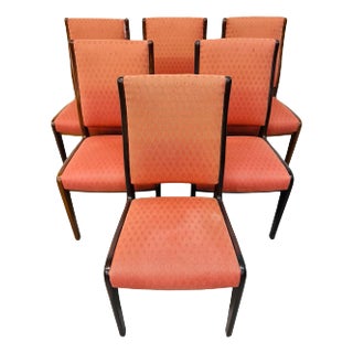 Mid-Century Danish Modern Walnut Dining Chairs - Set of 6 For Sale