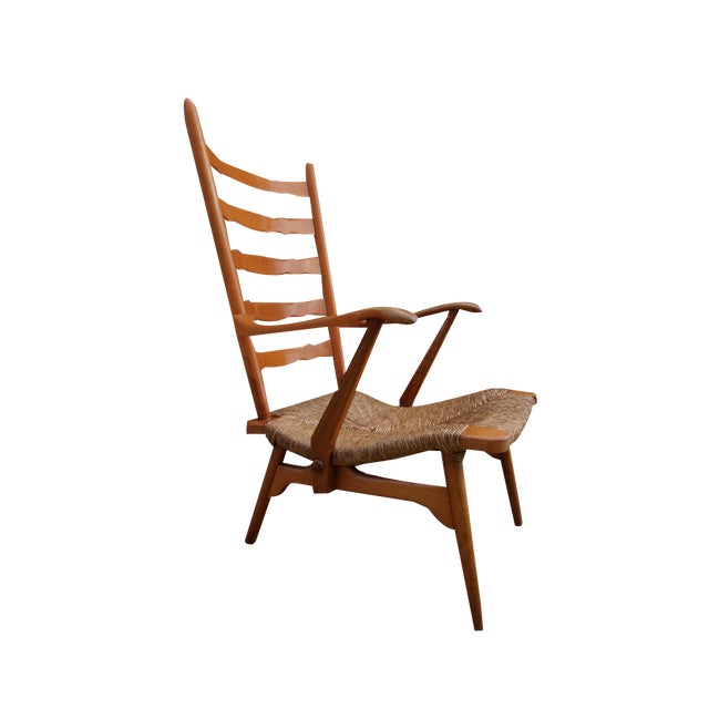 Mid-Century Dutch Organic Shaped Armchair from De Ster Gelderland, 1950s For Sale