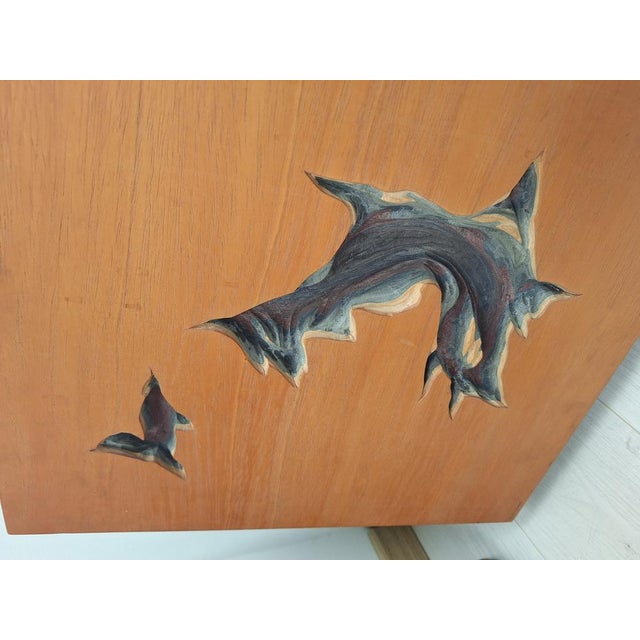 Panels in Worked Wood by Angelo Mangiarotti for Arquati, 1970s, Set of 2 For Sale - Image 17 of 18