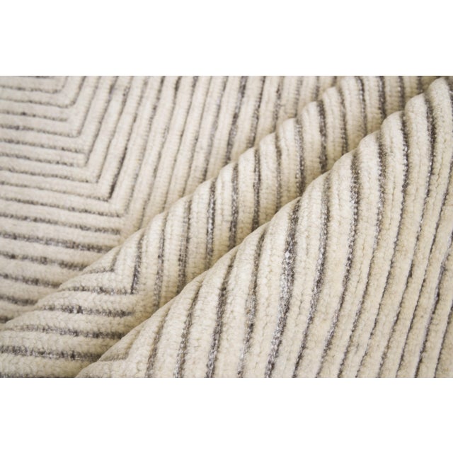 2020s Exquisite Rugs Crescent Hand-Knotted New Zealand Wool Ivory Rug-10'X14' For Sale - Image 5 of 8