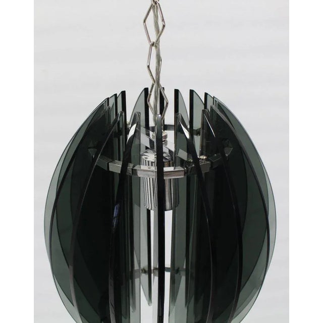 Dark Gray Veca Italian Mid-Century Modern Pendant Light For Sale - Image 8 of 11